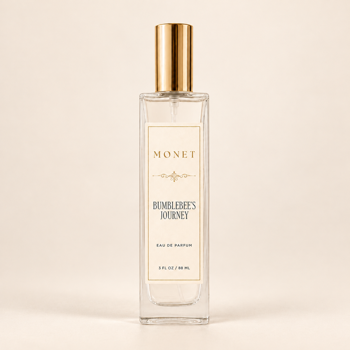 Bumblebee's Journey — 88 mL Eau de Parfum Spray, on warm ivory