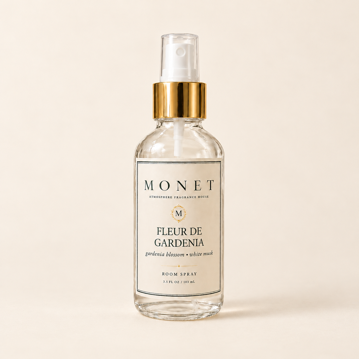 Fleur de Gardenia — Room Spray, on warm ivory