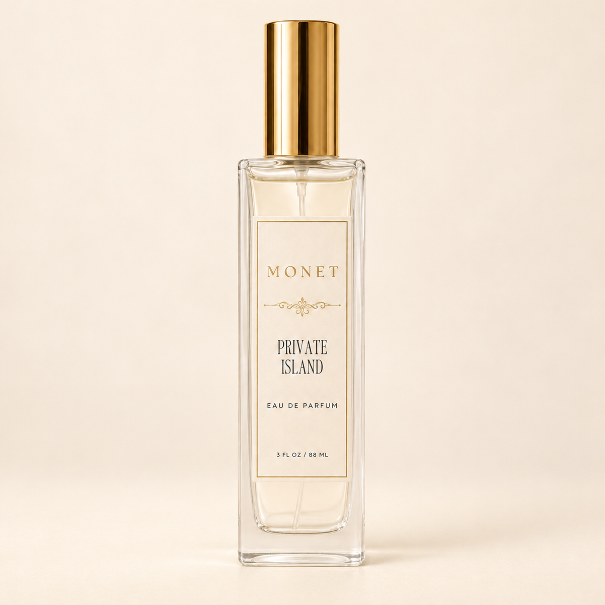 Private Island — 88 mL Eau de Parfum Spray, on warm ivory