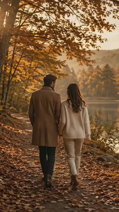 Parisian Fall mobile film — an autumn walk and MONET candle